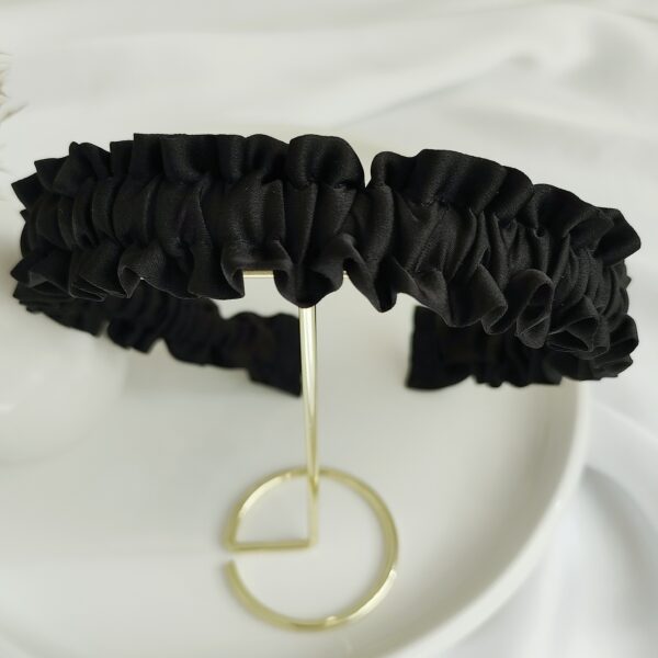 Opaska owijka satynowa handmade czarna – Zszywka